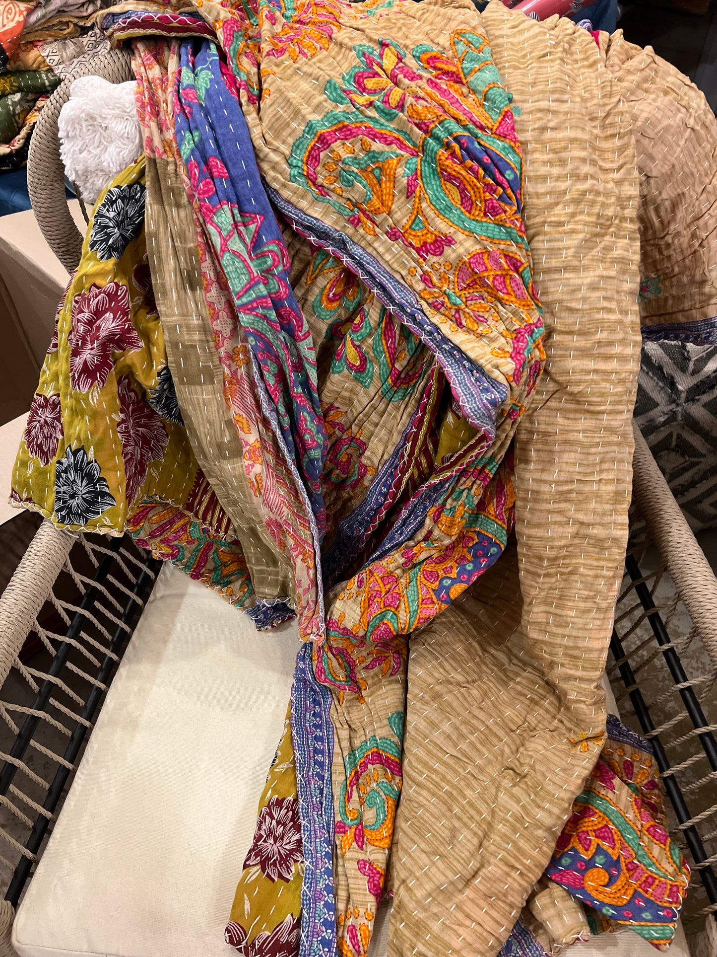 Kantha Throw Blankets- NEW Patterns