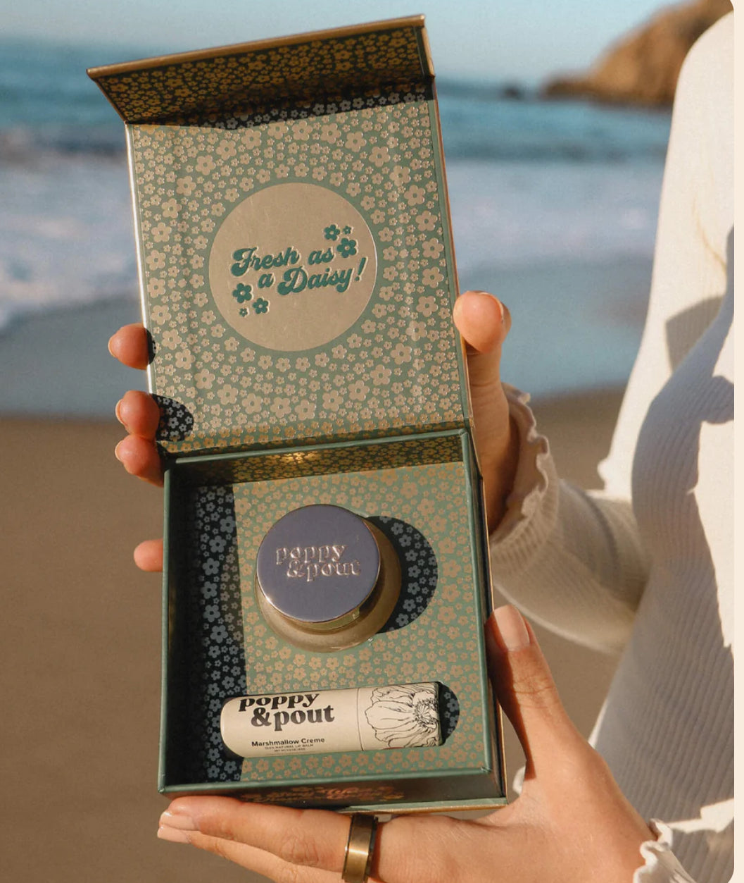 Poppy & Pout Lip Care Duo- Marshmallow Creme