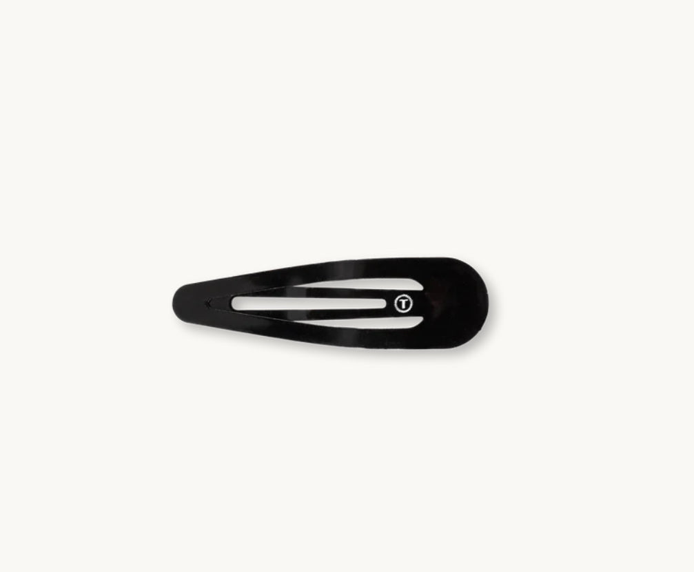 Teleties Jet Black Snap Clips