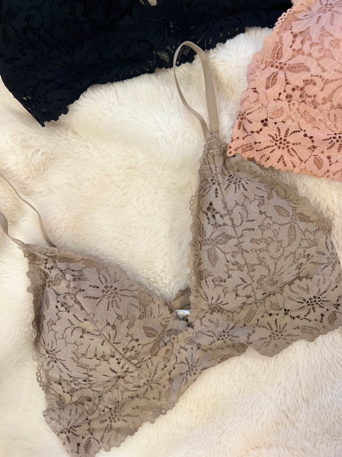 Junie Lace Hook Closure Bralette- More Colors
