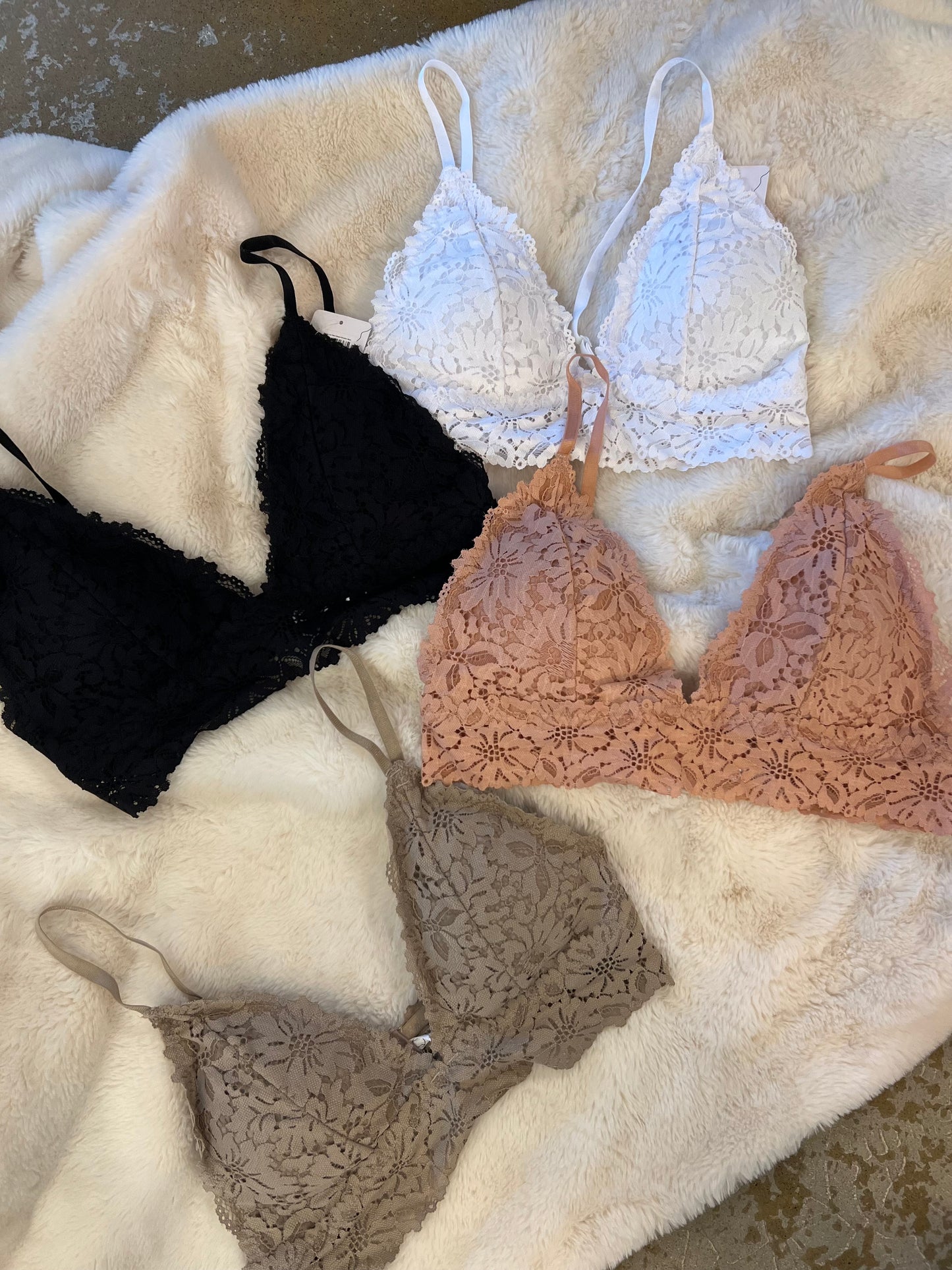 Junie Lace Hook Closure Bralette- More Colors