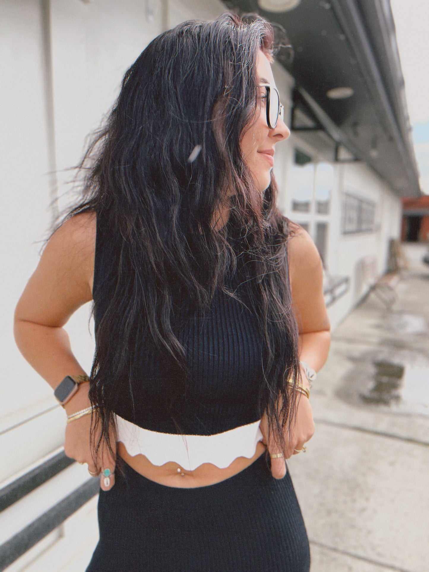 Audrey Tulip Set- BLK/White