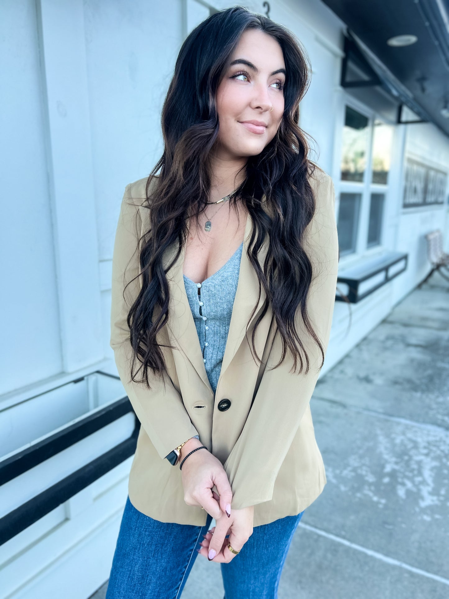 Seizing the Day Blazer - Khaki