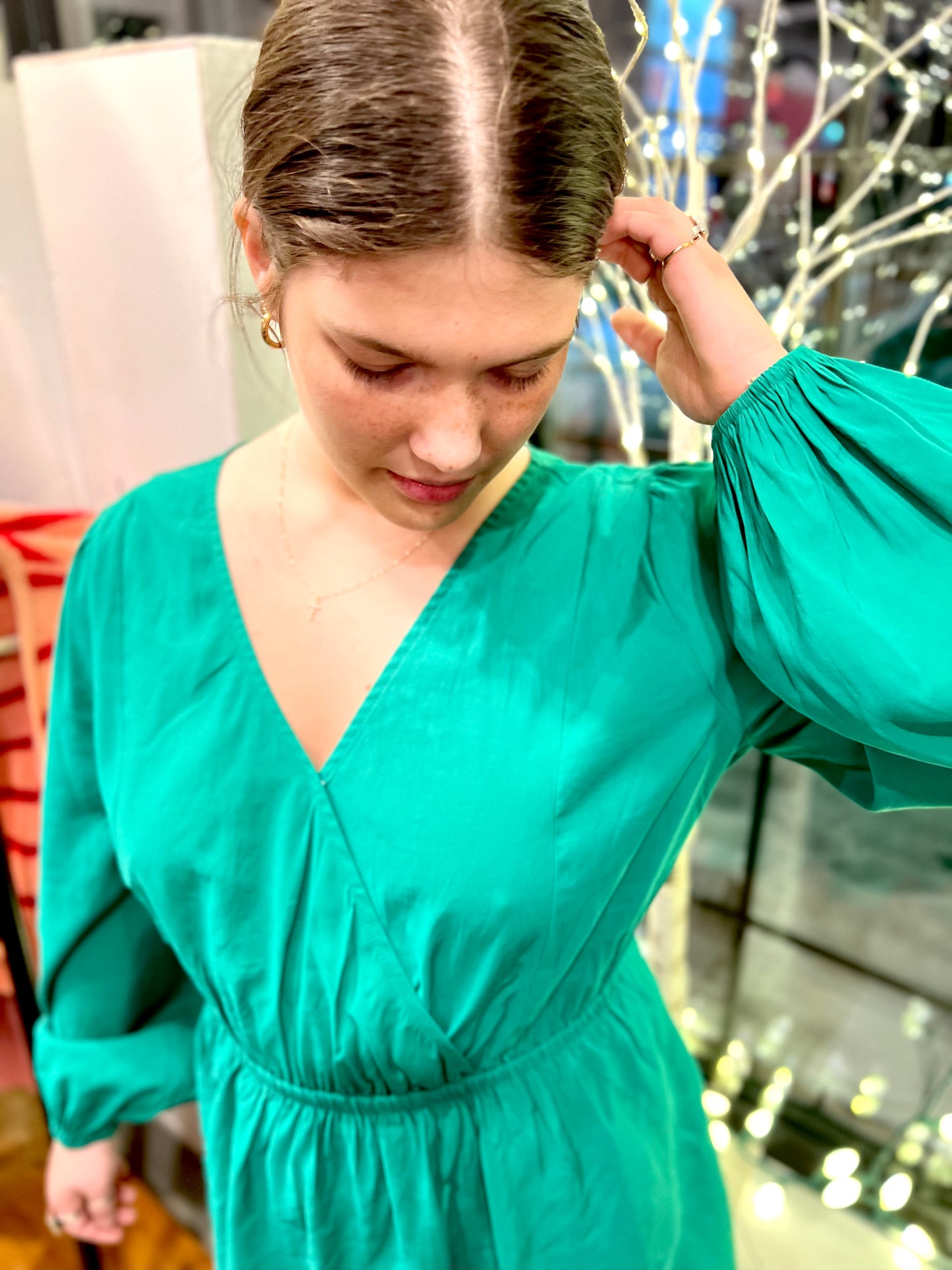 Olivia Surplice Boho Dress