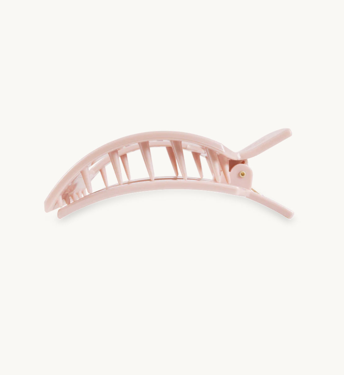 Pearly Pink Medium Flat Square Hair Clip