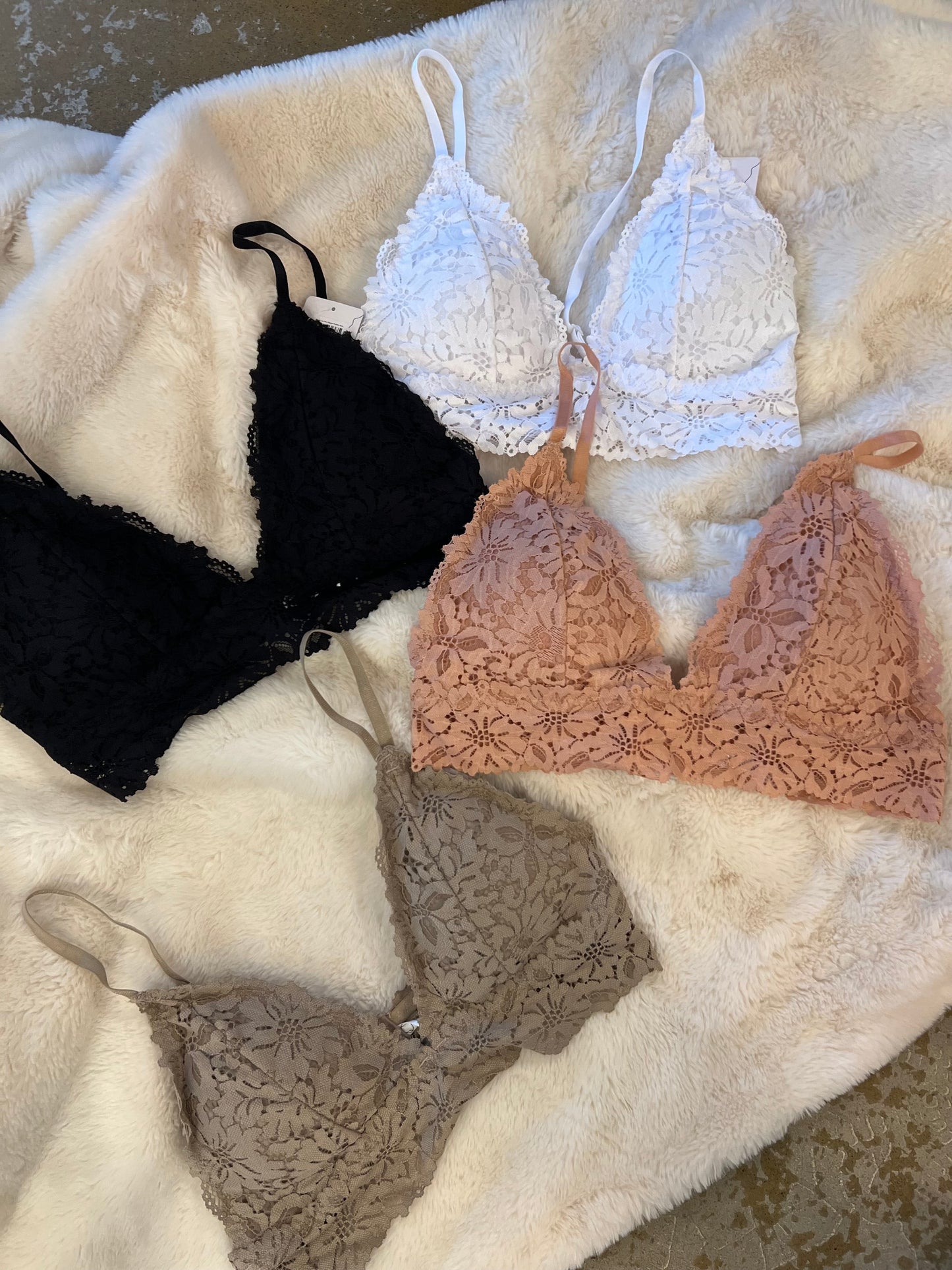 Junie Lace Hook Closure Bralette- More Colors