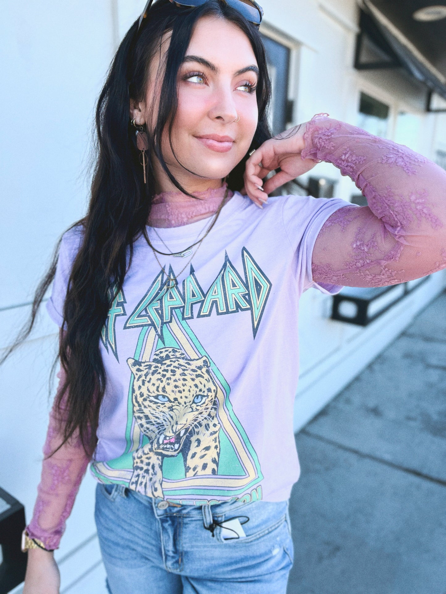 Love & Affection Tee- Lilac