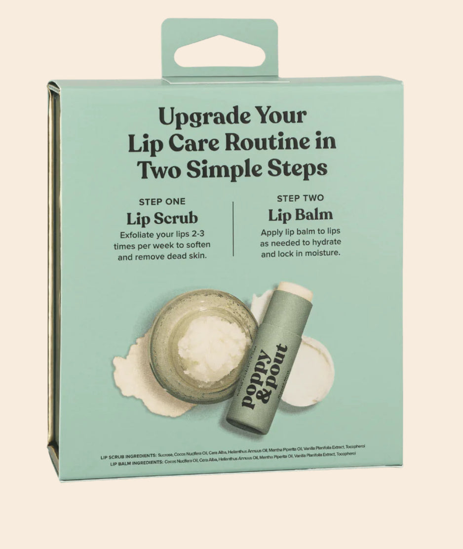 Poppy & Pout Lip Care Duo- Sweet Mint