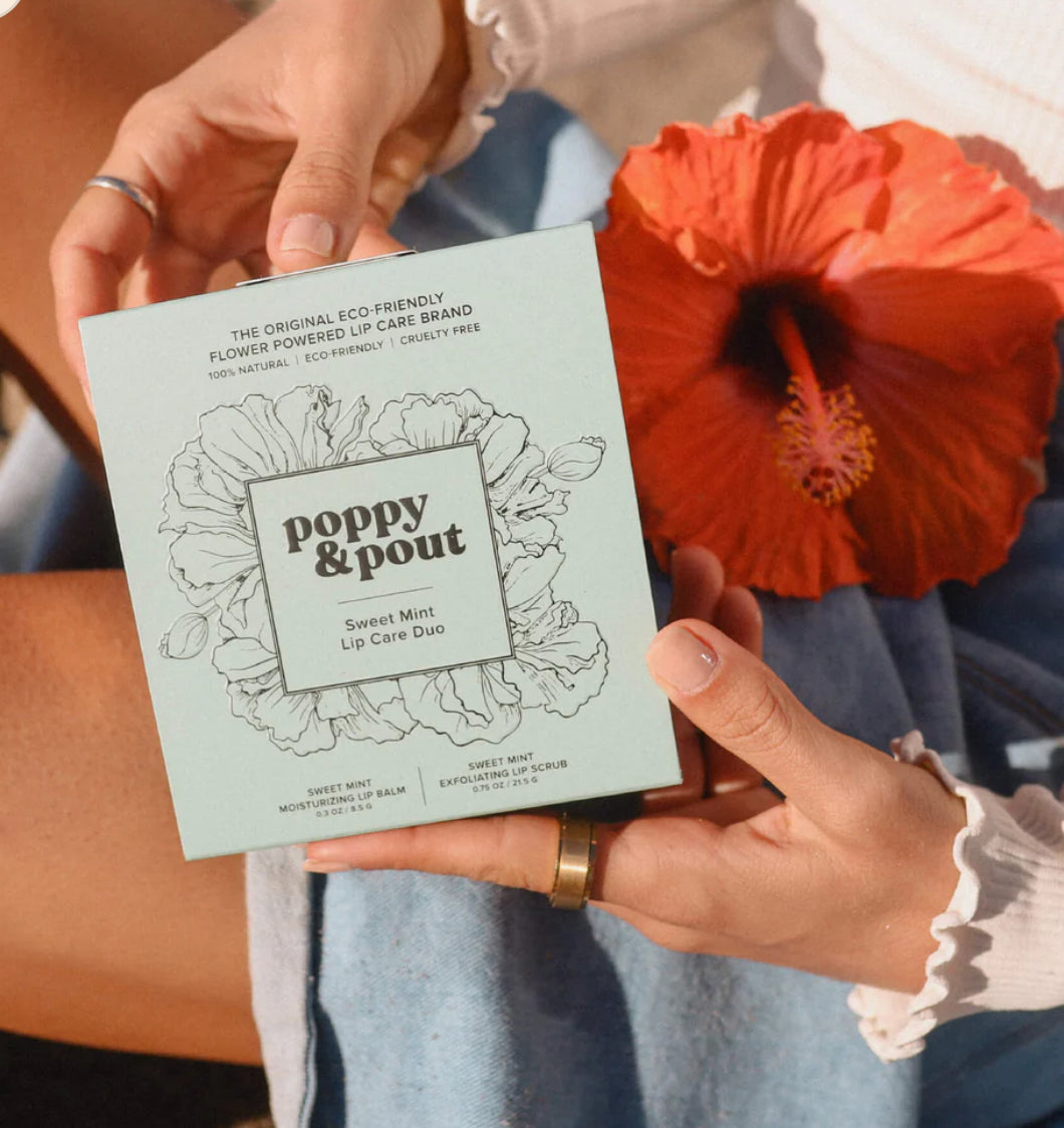 Poppy & Pout Lip Care Duo- Sweet Mint