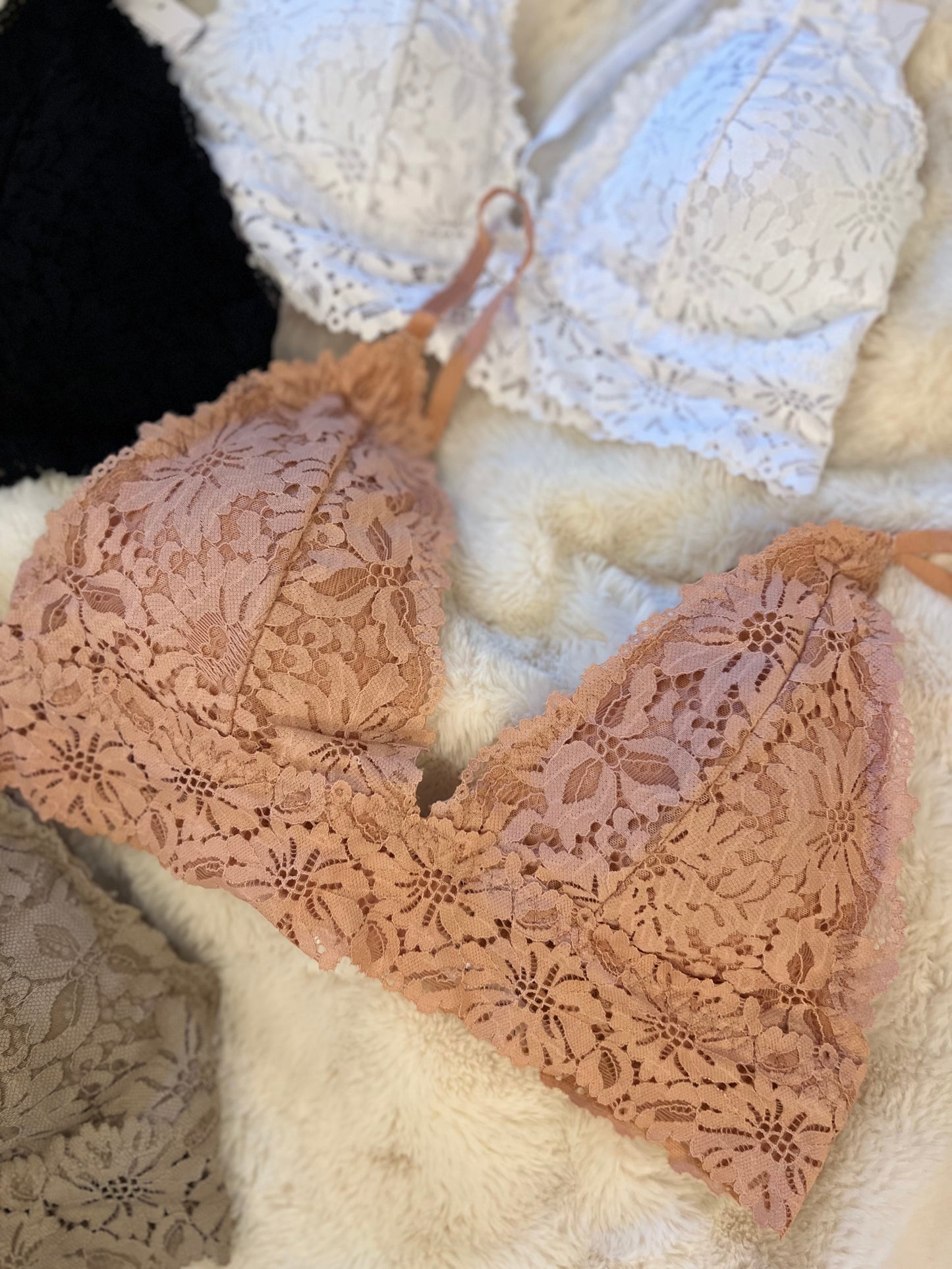Junie Lace Hook Closure Bralette- More Colors