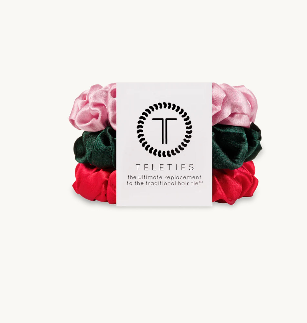 Poinsettia Small Satin Scrunchies