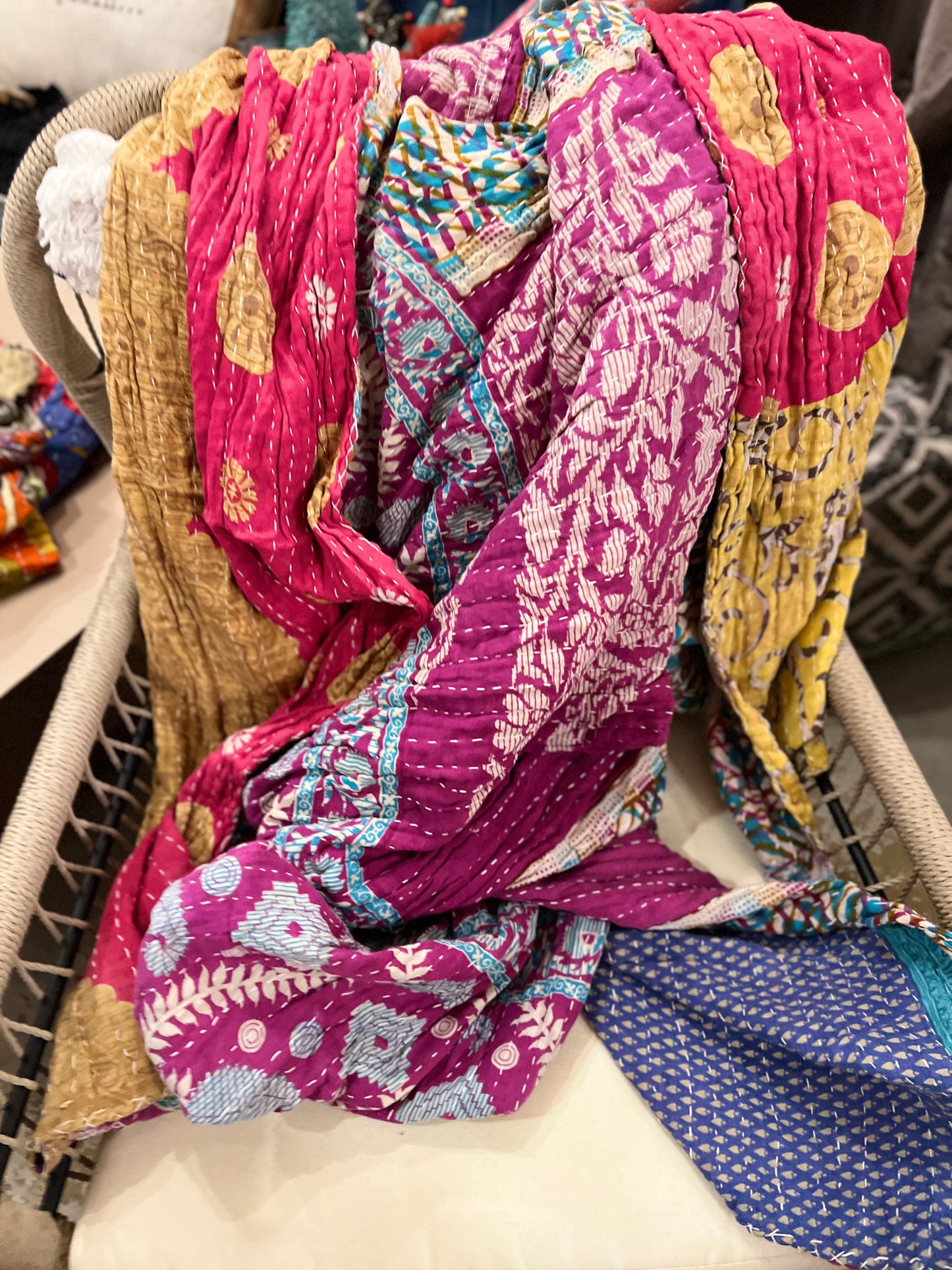 Kantha Throw Blankets- NEW Patterns