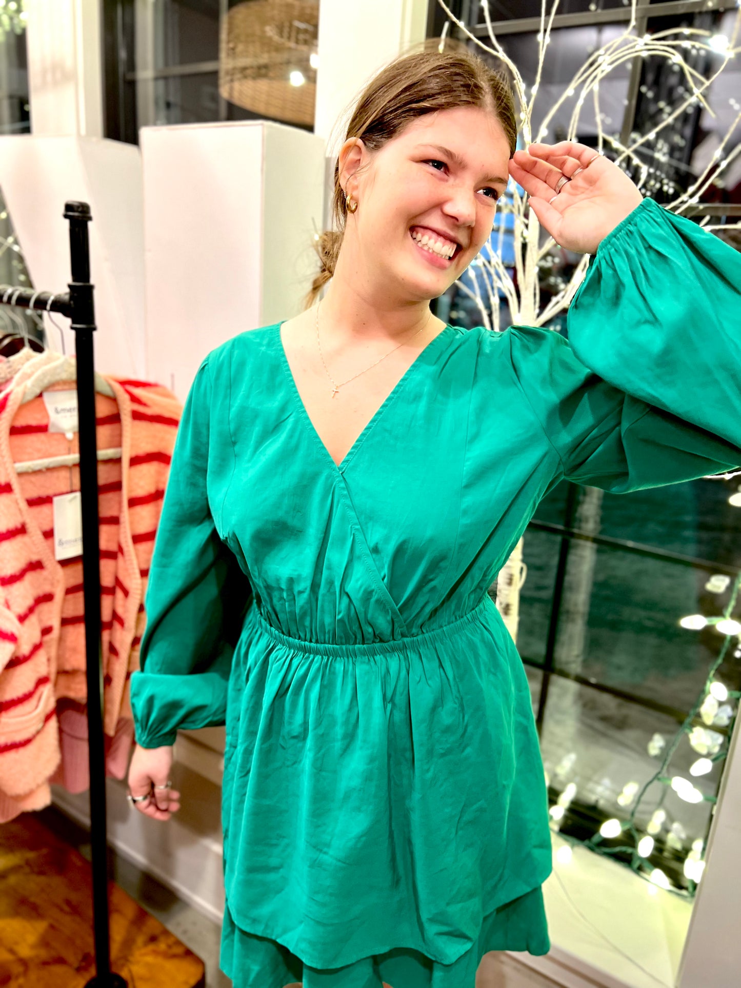 Olivia Surplice Boho Dress