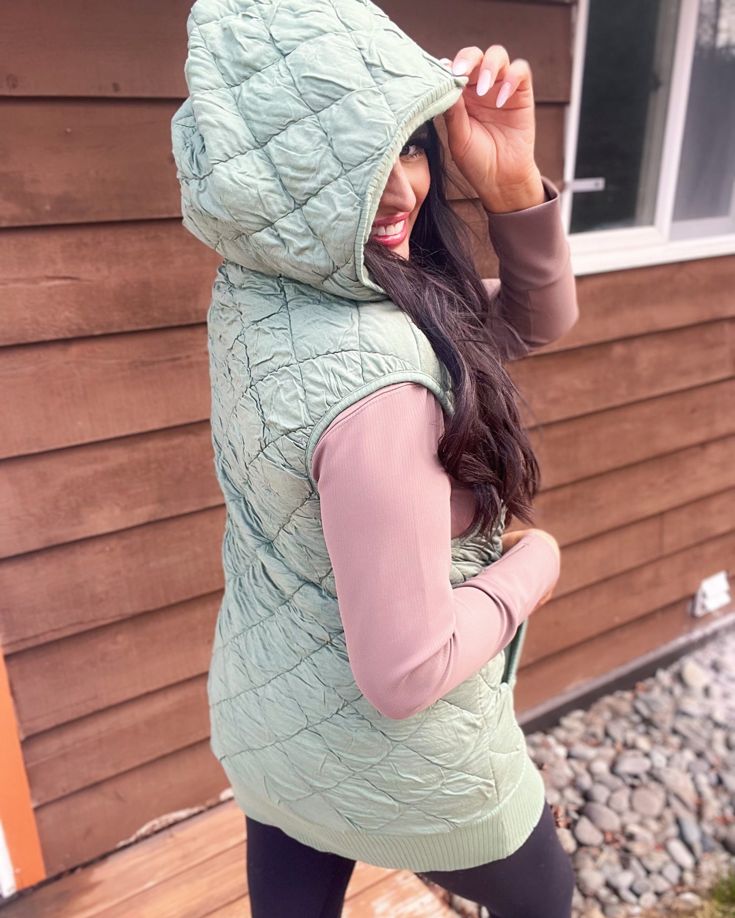 Real Connections vest - sage