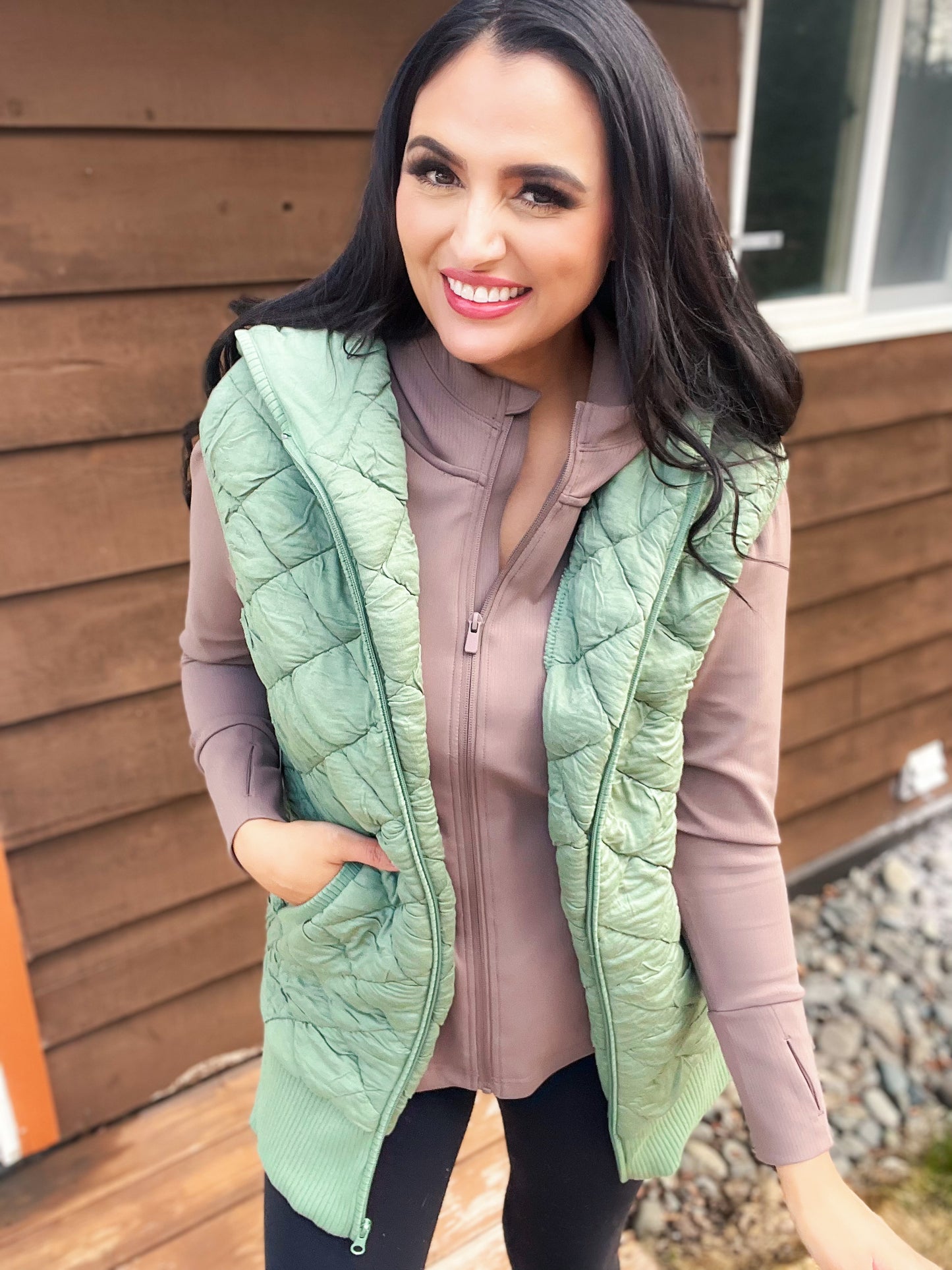 Real Connections vest - sage