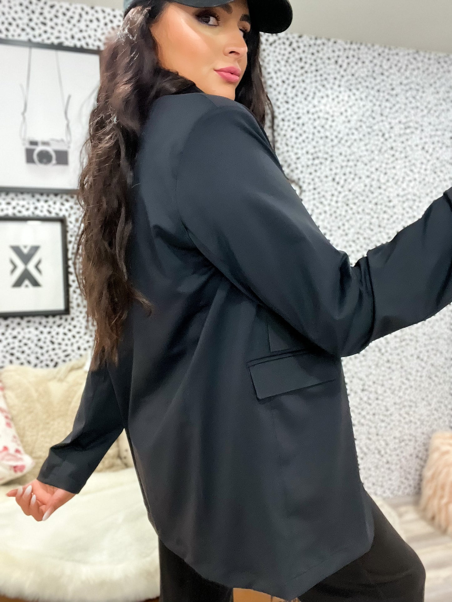 Pushing Limits Oversized Blazer-BLK
