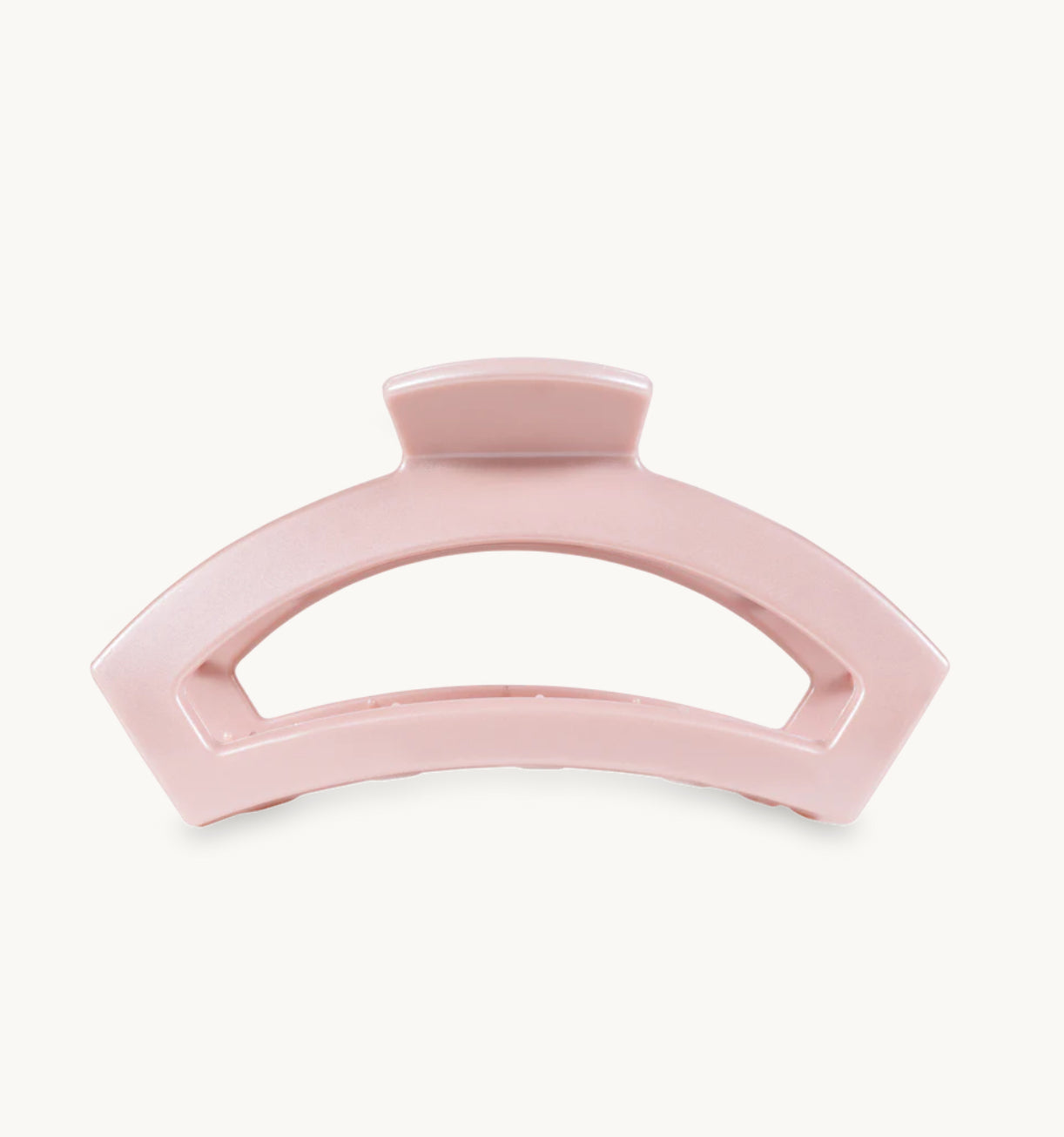 Open Pearly Pink Small Claw Hair Clip