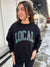 Local Fleece Round Neck Pullover- BLK