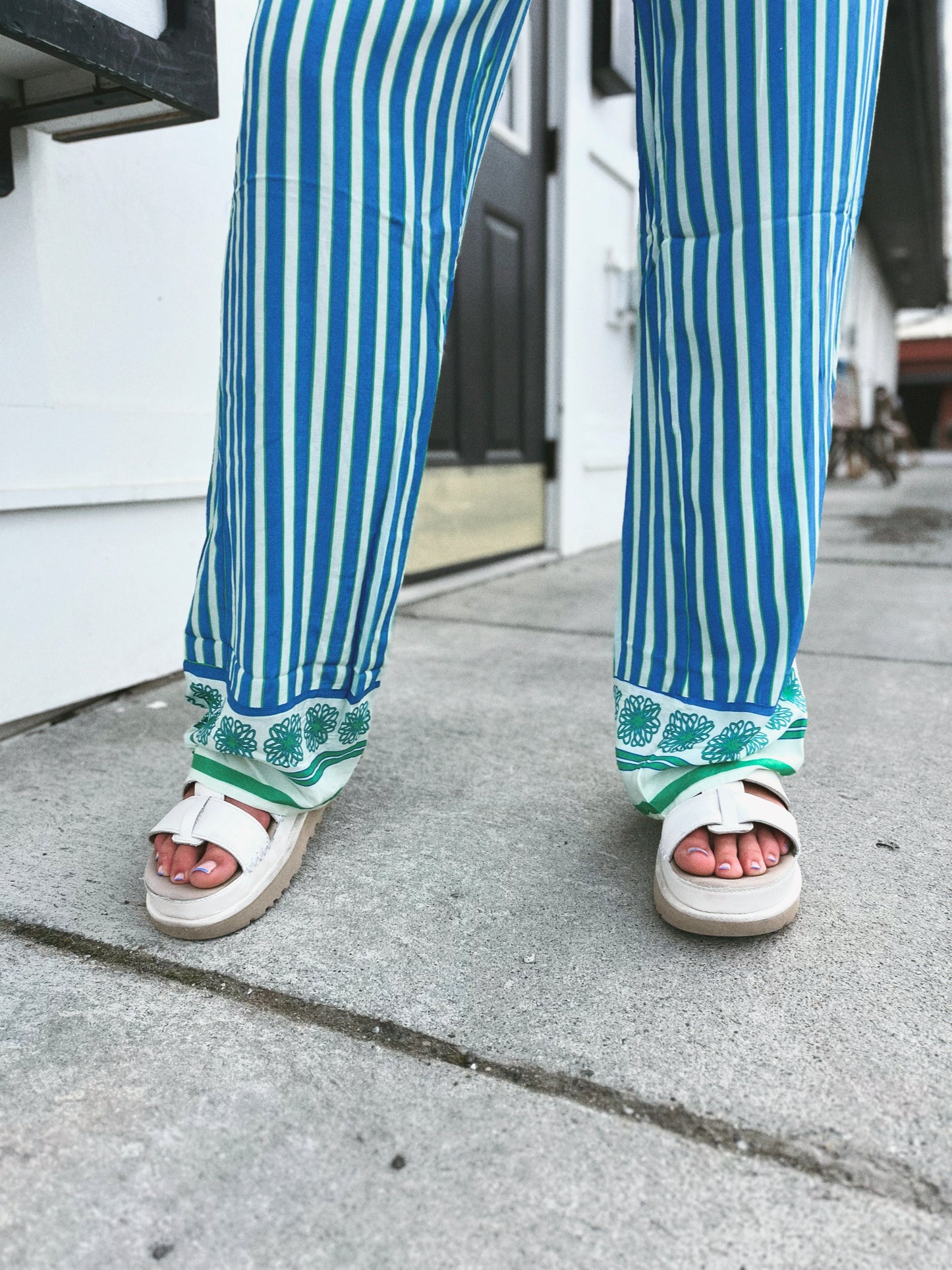 Santa Maria Fold-over Stripe Pant