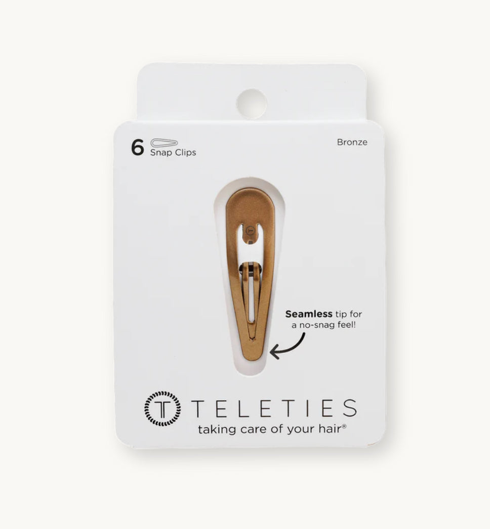 Teleties Bronze Snap Clips