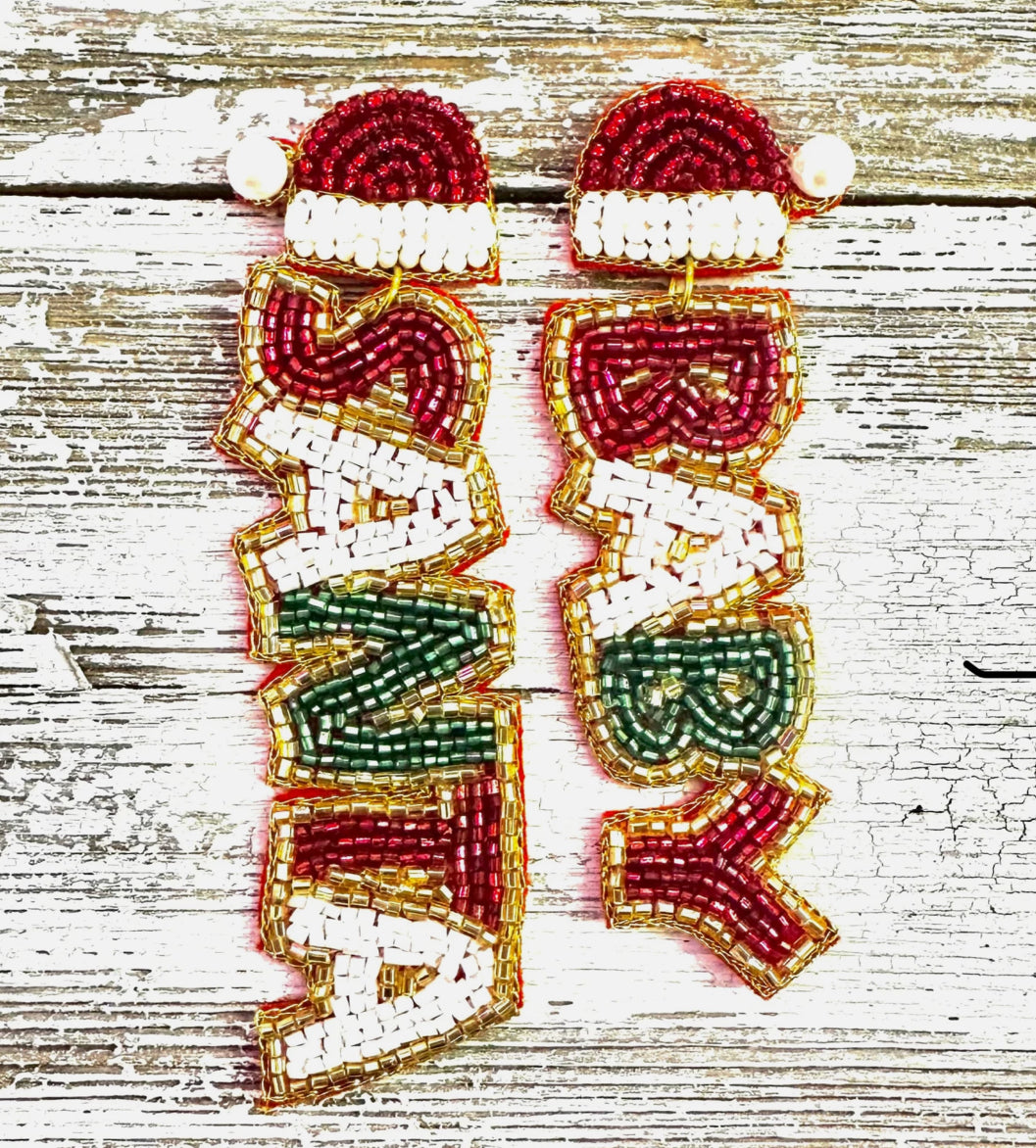 Santa Baby Beaded Earrings