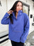 Kierra Fleece High Neck Pullover- Marlin