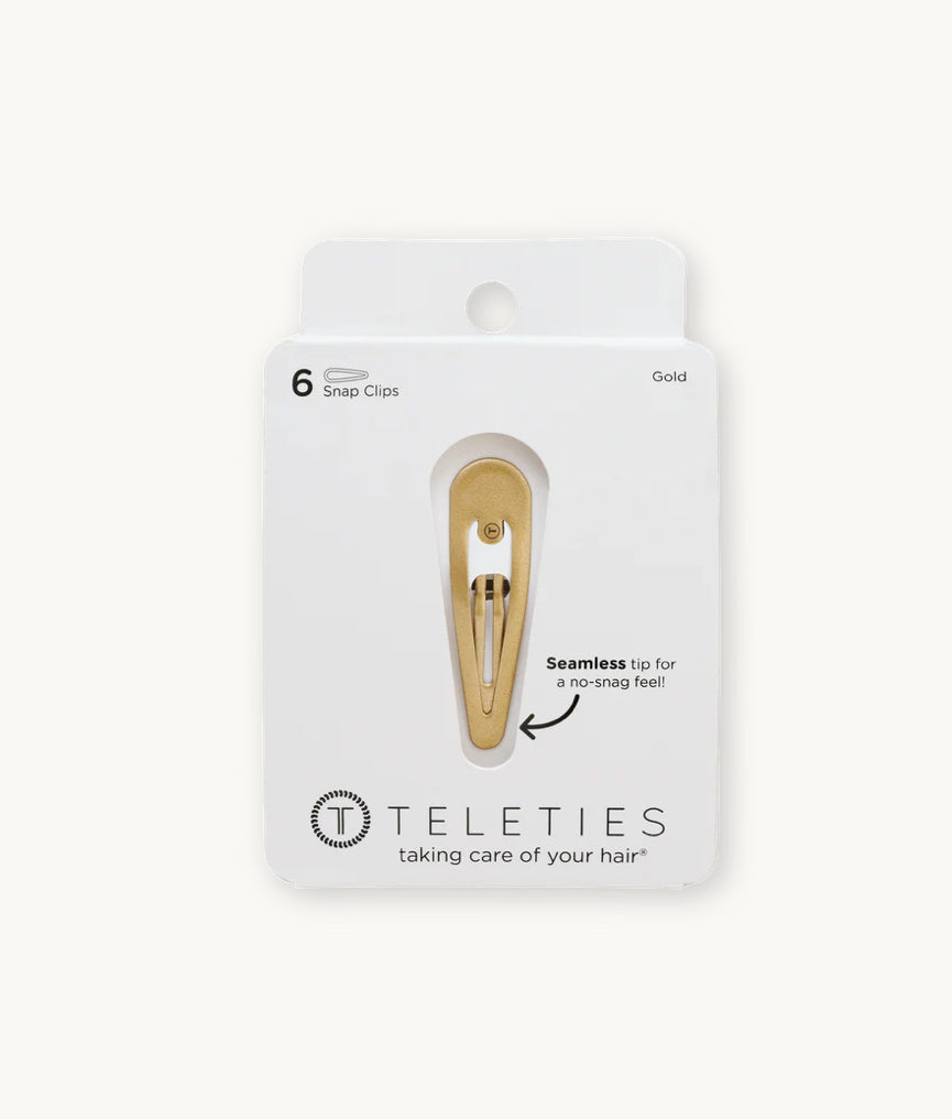 Teleties Gold Snap Clips