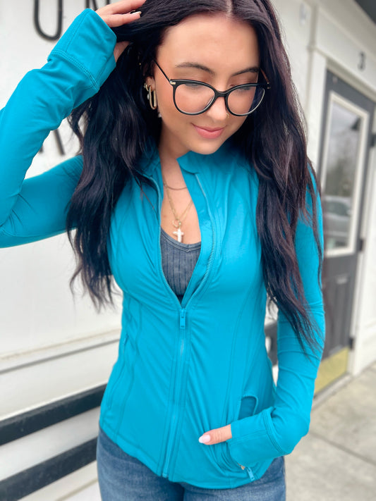 Define Success Jacket- Hawaiian Blue