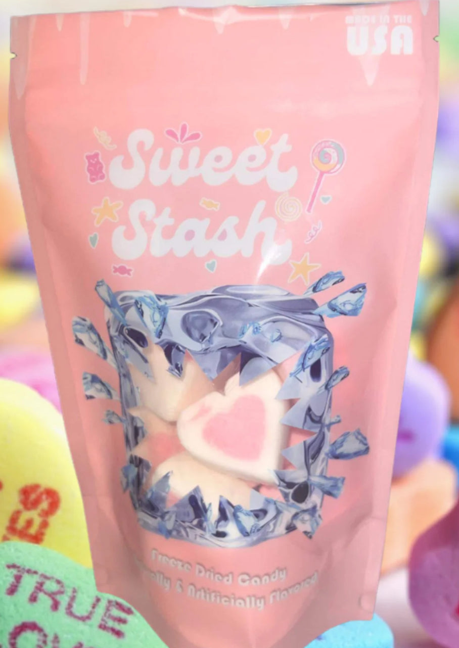 Strawberry Marshmallow Hearts Freeze Dried Candy