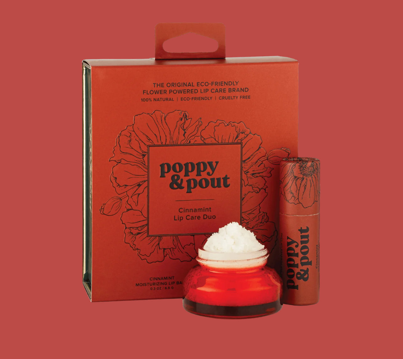 Poppy & Pout Lip Care Duo- Cinnamint