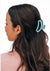 Open Totally Turquoise Small Claw Hair Clip