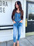 Kacey Straight Leg Patch Pocket Overall