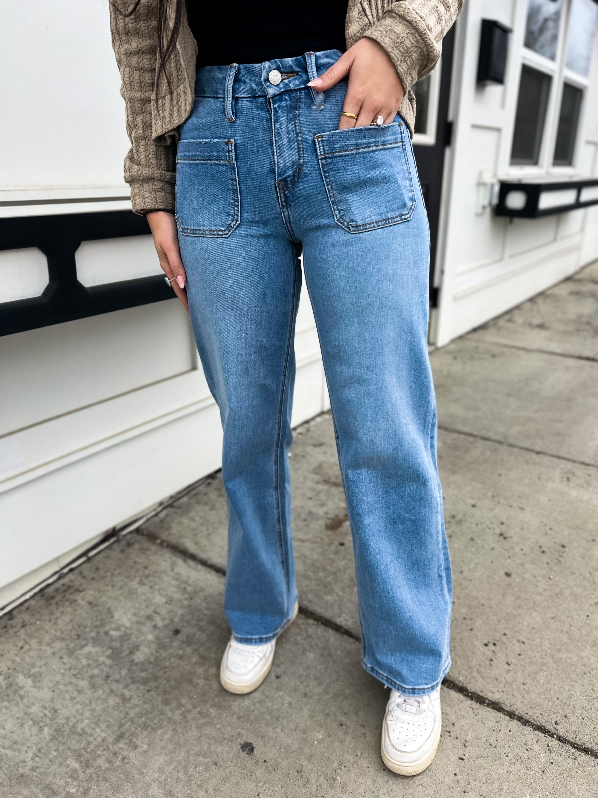 Philanthropy HR Wide Leg Pocket Denim