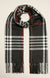 Cashmere Feel Plaid Scarf- Berry