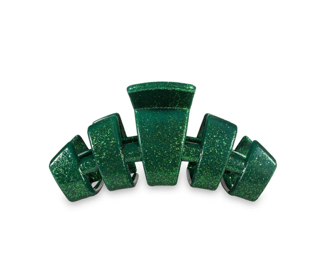 Classic Green Glitter Tiny Clip