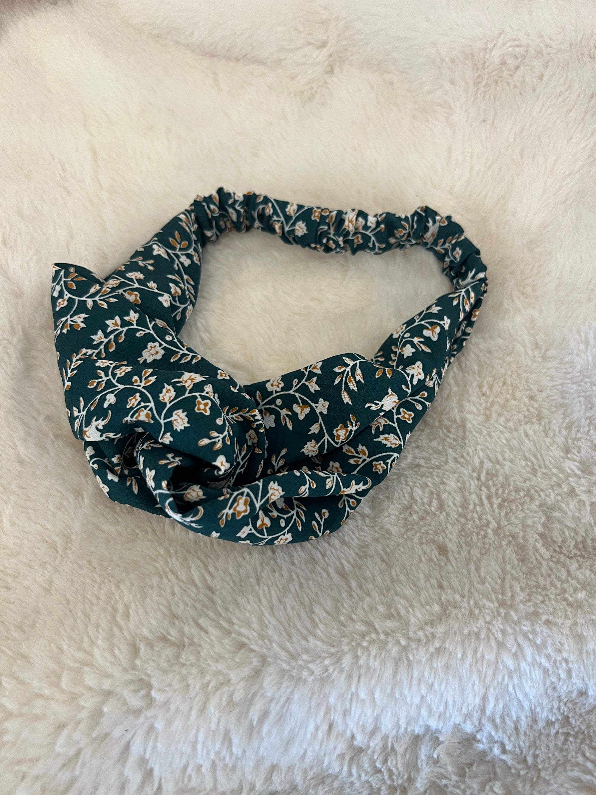 Floral Trailing Vine Twist Headband