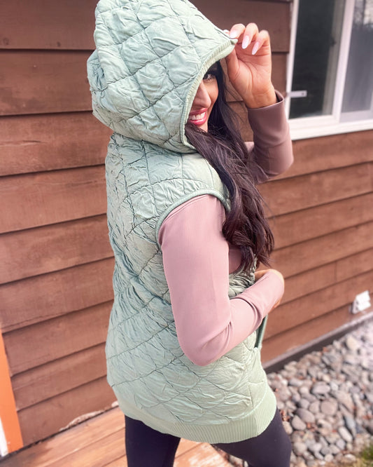 Real Connections vest - sage