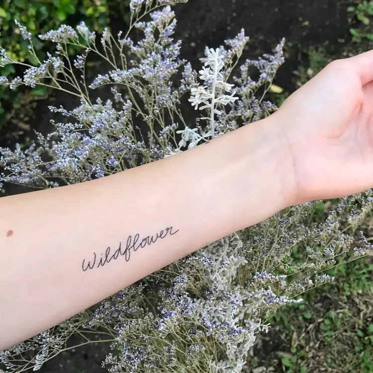 Wildflower Temporary Tattoo